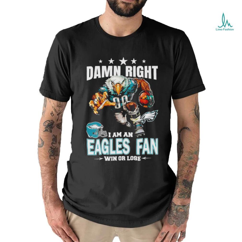 Philadelphia Eagles Damn Right NFL Jersey Shirt Skull Custom