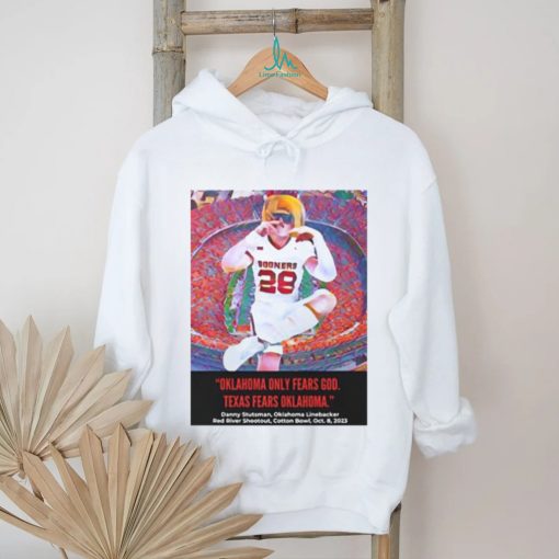 Danny Stutsman 28 Sooners Oklahoma Only Fears God Texas Fears Oklahoma shirt