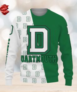 Dartmouth Big Green Sports American Football Knitted Christmas 3D Sweater Gift Holidays