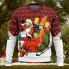 Norwegian Army CV90 Infantry Fighting Vehicle Christmas Santa Hat Pattern AOP Sweater Christmas Gift Sweater