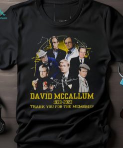 David Mccallum 1933 – 2023 Thank You For The Memories T Shirt