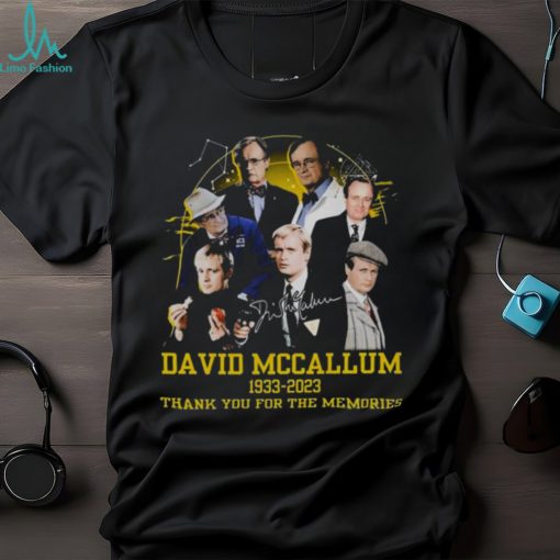 David Mccallum 1933 – 2023 Thank You For The Memories T Shirt