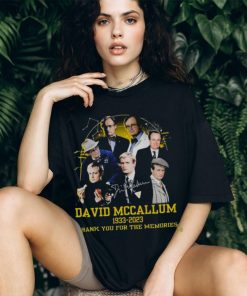 David Mccallum 1933 – 2023 Thank You For The Memories T Shirt