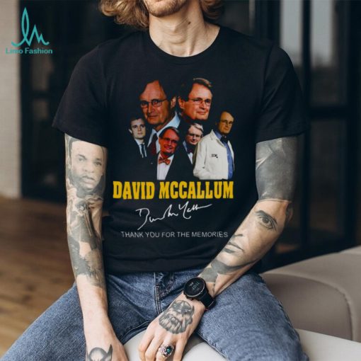 David mccallum signature thank you for the memories shirt