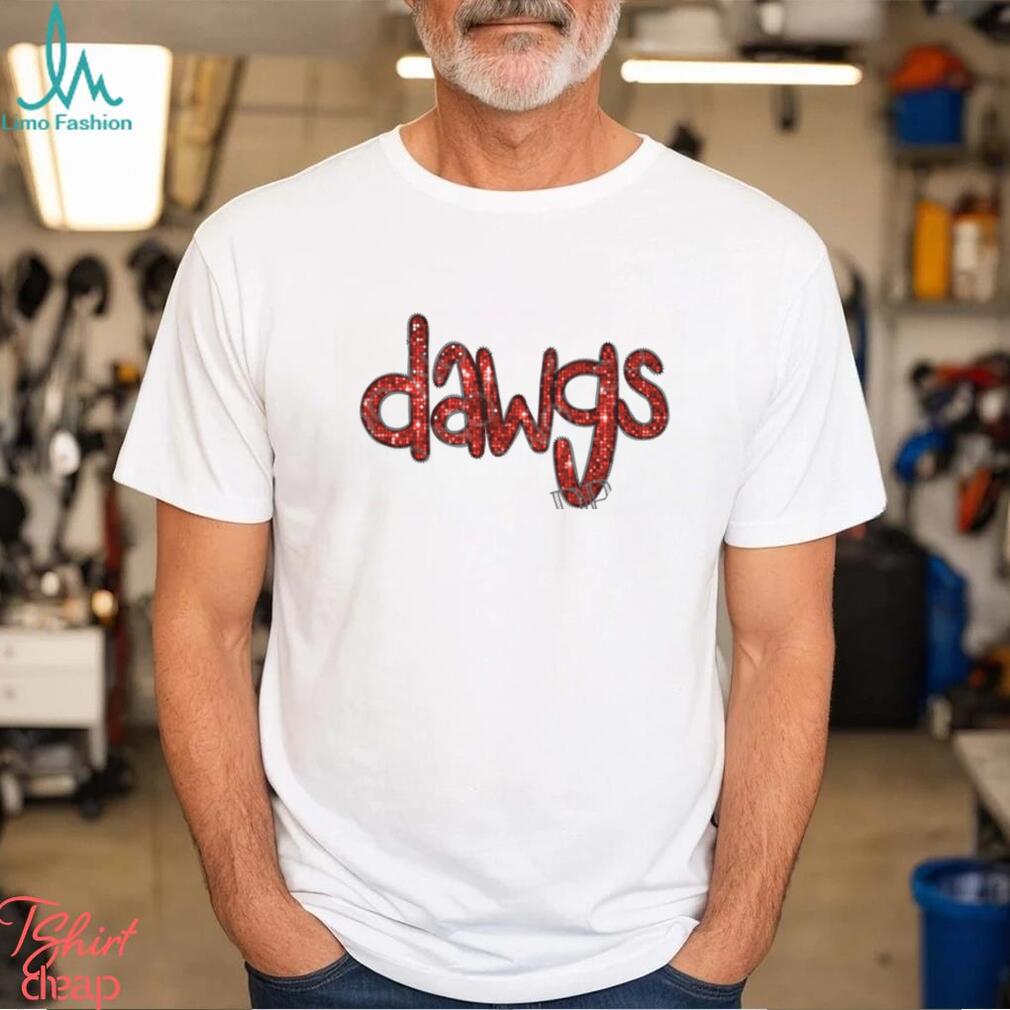 Dawgs faux sequin embroidery Shirt Dawgs faux sequin embroidery Shirt