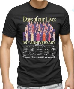 Days Of Our Lives 58th Anniversary 1965 – 2023 Thank You For The Memories T Shirt