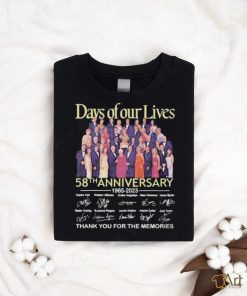 Days Of Our Lives 58th Anniversary 1965 – 2023 Thank You For The Memories T Shirt