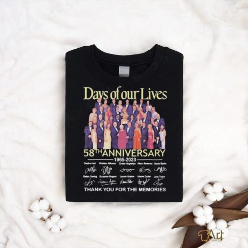 Days Of Our Lives 58th Anniversary 1965 – 2023 Thank You For The Memories T Shirt