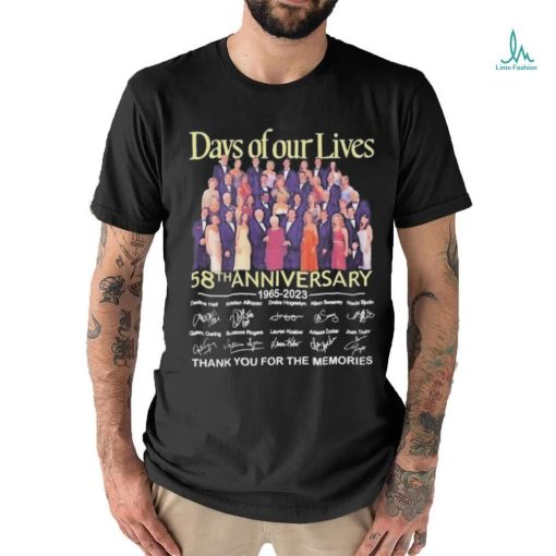 Days Of Our Lives 58th Anniversary 1965 – 2023 Thank You For The Memories T Shirt