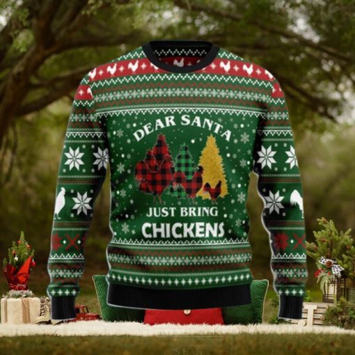 Dear Santa Just Bring Chickens Ugly Christmas Sweater Style Gift For Men And Women