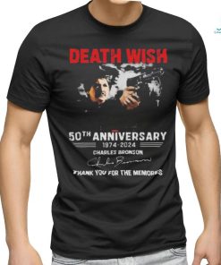 Death Wish 50th Anniversary 1974 – 2024 Charles Bronson Thank You For The Memories T Shirt