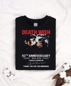 Death Wish 50th Anniversary 1974 – 2024 Charles Bronson Thank You For The Memories T Shirt