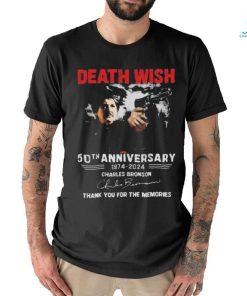 Death Wish 50th Anniversary 1974 – 2024 Charles Bronson Thank You For The Memories T Shirt