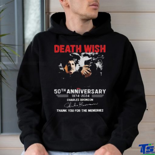 Death Wish 50th Anniversary 1974 – 2024 Charles Bronson Thank You For The Memories T Shirt