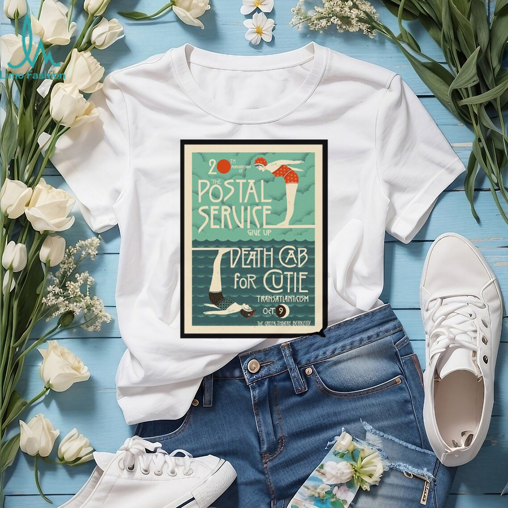 Death cab for cutie & the postal service give up transatlanticism berkeley ca tour 2023 shirt Death cab for cutie & the postal service give up transatlanticism berkeley ca tour 2023 shirt