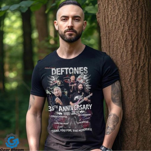 Deftones 36th Anniversary 1988 – 2024 Thank You For The Memories Merch, Deftones Album Shirt, Deftones Tour 2024 T Shirt