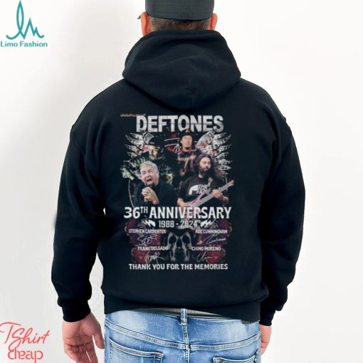 Deftones 36th Anniversary 1988 – 2024 Thank You For The Memories Merch, Deftones Album Shirt, Deftones Tour 2024 T Shirt