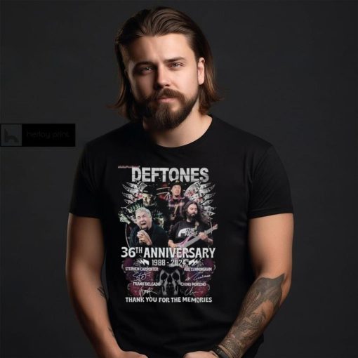 Deftones 36th Anniversary 1988 – 2024 Thank You For The Memories Merch, Deftones Album Shirt, Deftones Tour 2024 T Shirt