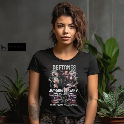 Deftones 36th Anniversary 1988 – 2024 Thank You For The Memories Merch, Deftones Album Shirt, Deftones Tour 2024 T Shirt