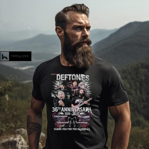 Deftones 36th Anniversary 1988 – 2024 Thank You For The Memories Merch, Deftones Album Shirt, Deftones Tour 2024 T Shirt