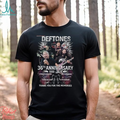 Deftones 36th Anniversary 1988 – 2024 Thank You For The Memories Merch, Deftones Album Shirt, Deftones Tour 2024 T Shirt