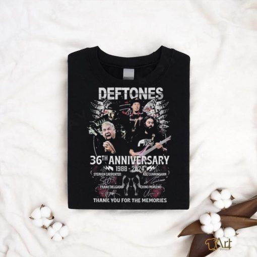 Deftones 36th Anniversary 1988 – 2024 Thank You For The Memories T Shirts