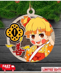 Demon Slayer Zenitsu Agatsuma Christmas Tree Decorations Xmas Gift For Fans Ornament