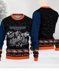 Denver Broncos Christmas Mountain Hot Trending Ugly Sweater For Fans