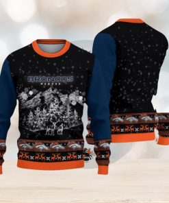 Denver Broncos Christmas Mountain Hot Trending Ugly Sweater For Fans