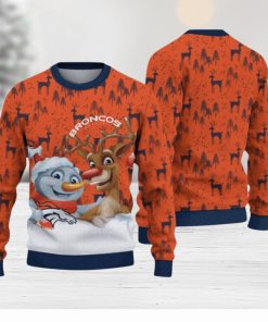 Denver Broncos Christmas Reindeer Hot Trending Ugly Sweater Ideal Gift For Fans