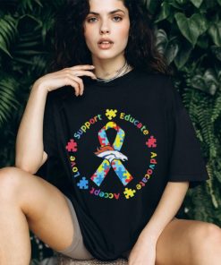 Denver Broncos Love Support Educate Advocate Accept Autism Awareness Shirt