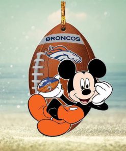 Denver Broncos NFL Disney Mickey Mouse Xmas Gifts For Fans Personalized Christmas Tree Decorations Ornament