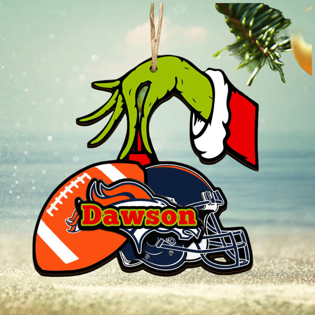 Denver Broncos NFL Grinch Personalized Ornament SP121023106ID03 Denver Broncos NFL Grinch Personalized Ornament SP121023106ID03