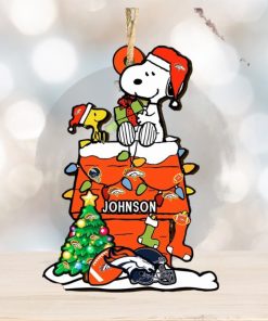 Denver Broncos NFL Snoopy Ornament Personalized Christmas 2023 Holidays