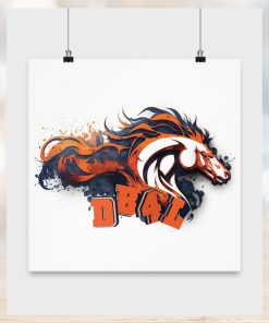 Denver Broncos Poster American Football Canvas