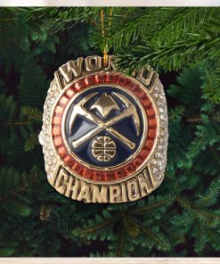 Denver Nuggets 2022 2023 Season World Champion Ring NBA Christmas Decorations Ornament