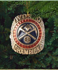 Denver Nuggets 2022 2023 Season World Champion Ring NBA Christmas Decorations Ornament