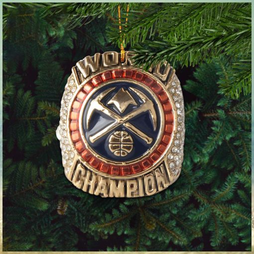 Denver Nuggets 2022 2023 Season World Champion Ring NBA Christmas Decorations Ornament