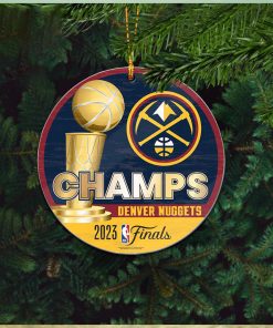 Denver Nuggets 2023 NBA Finals Champions Custom Name Ceramic Christmas Tree Decorations Ornament