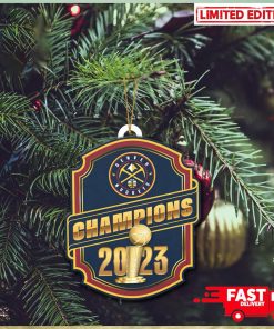 Denver Nuggets NBA Finals Champions 2023 Christmas Tree Decorations Ornament