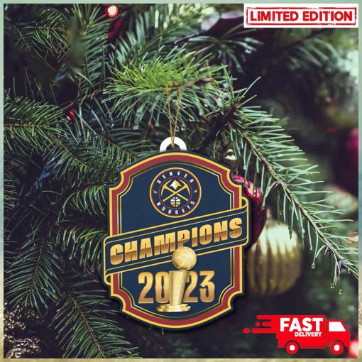 Denver Nuggets NBA Finals Champions 2023 Christmas Tree Decorations Ornament