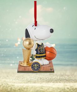 Denver Nuggets Snoopy Peanuts 2023 Nba Champions Trophy Ornament