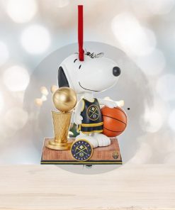 Denver Nuggets Snoopy Peanuts 2023 Nba Champions Trophy Ornament