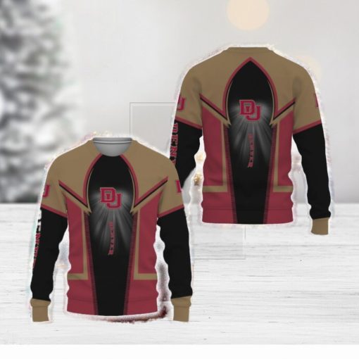 Denver Pioneers Football Merry Christmas 3D Sweater For Fans Gifts Unisex