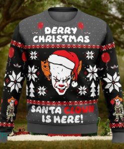 Derry Christmas Pennywise The Clown Ugly Christmas Sweaters 3D Super Hot