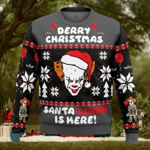 Derry Christmas Pennywise The Clown Ugly Christmas Sweaters 3D Super Hot