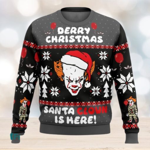 Derry Christmas Pennywise The Clown Ugly Christmas Sweaters 3D Super Hot