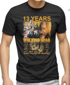 Design 2010 2023 13 Years The Walking Dead Thank You For The Memories T Shirt