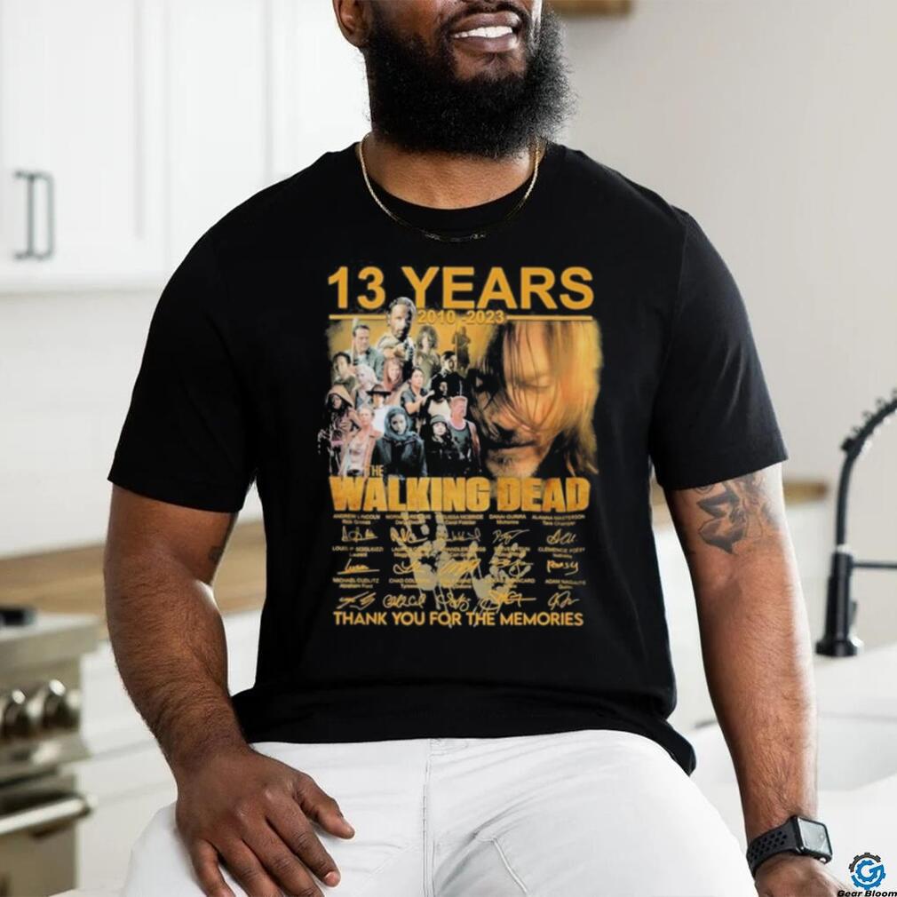 Design 2010 2023 13 Years The Walking Dead Thank You For The Memories T Shirt Design 2010 2023 13 Years The Walking Dead Thank You For The Memories T Shirt