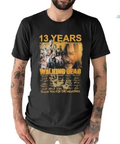 Design 2010 2023 13 Years The Walking Dead Thank You For The Memories T Shirt